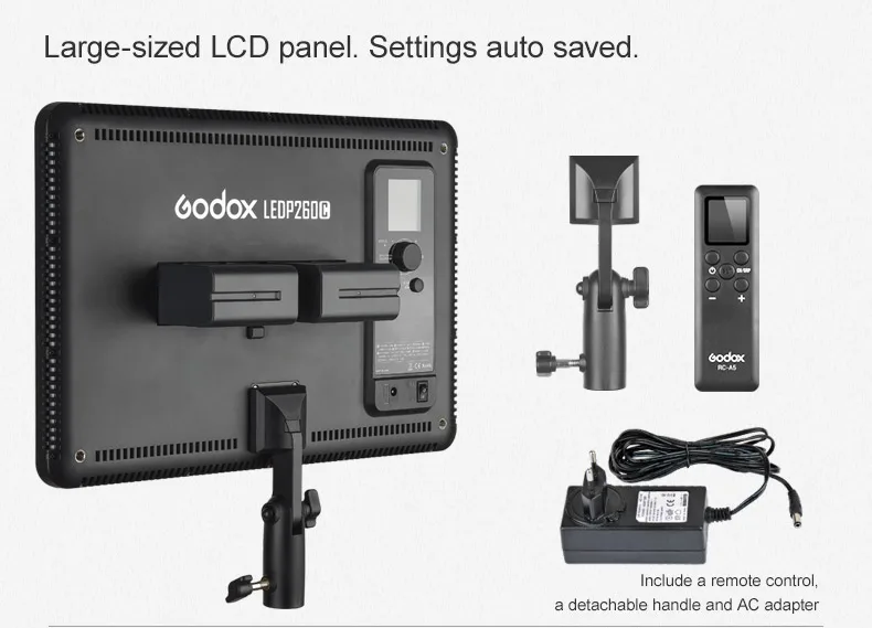 Đèn Led Godox P260C, Ánh Sáng Mịn Đèn Led