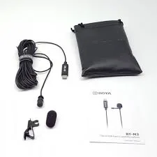 Micro thu âm Boya BY-M3 - Micro thu âm cài áo Cổng USB Type-C