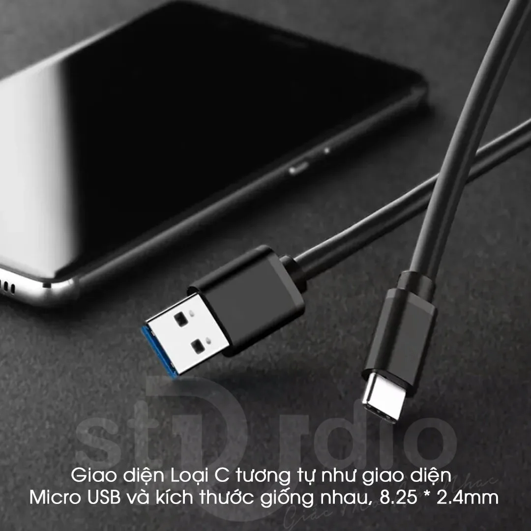 Cáp tín hiệu - sạc cổng USB 3.0 ra Type-C chính hãng