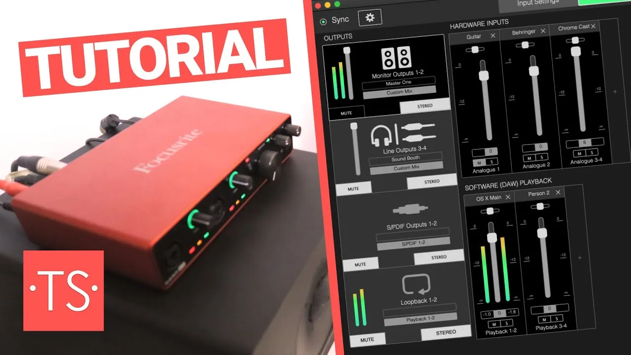 How to use the Focusrite Scarlett 8i6 3rd Gen and the Focusrite