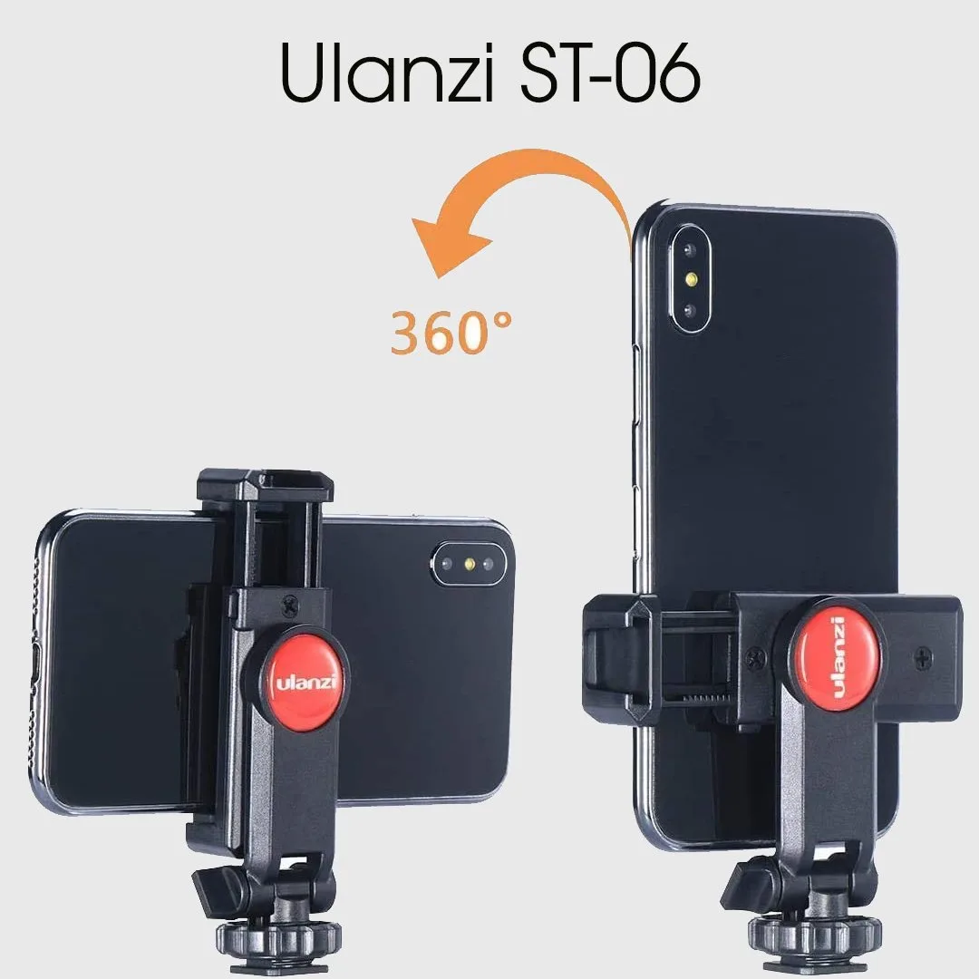 Kẹp Điện Thoại Ulanzi ST-06 - phụ kiện kẹp ĐT gắn chân kẹp