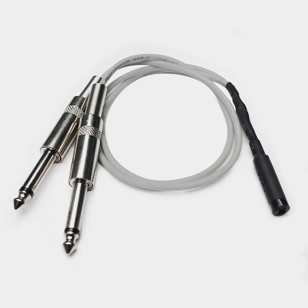 Dây chuyển đổi 2 đầu 6.5mm ra 3.5mm stereo (20Cm)