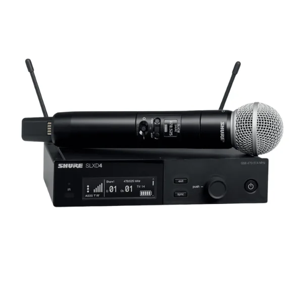 Bộ thu và phát kèm micro không dây Shure SLXD24A/SM58 - Micro không dây cầm tay (1mic)