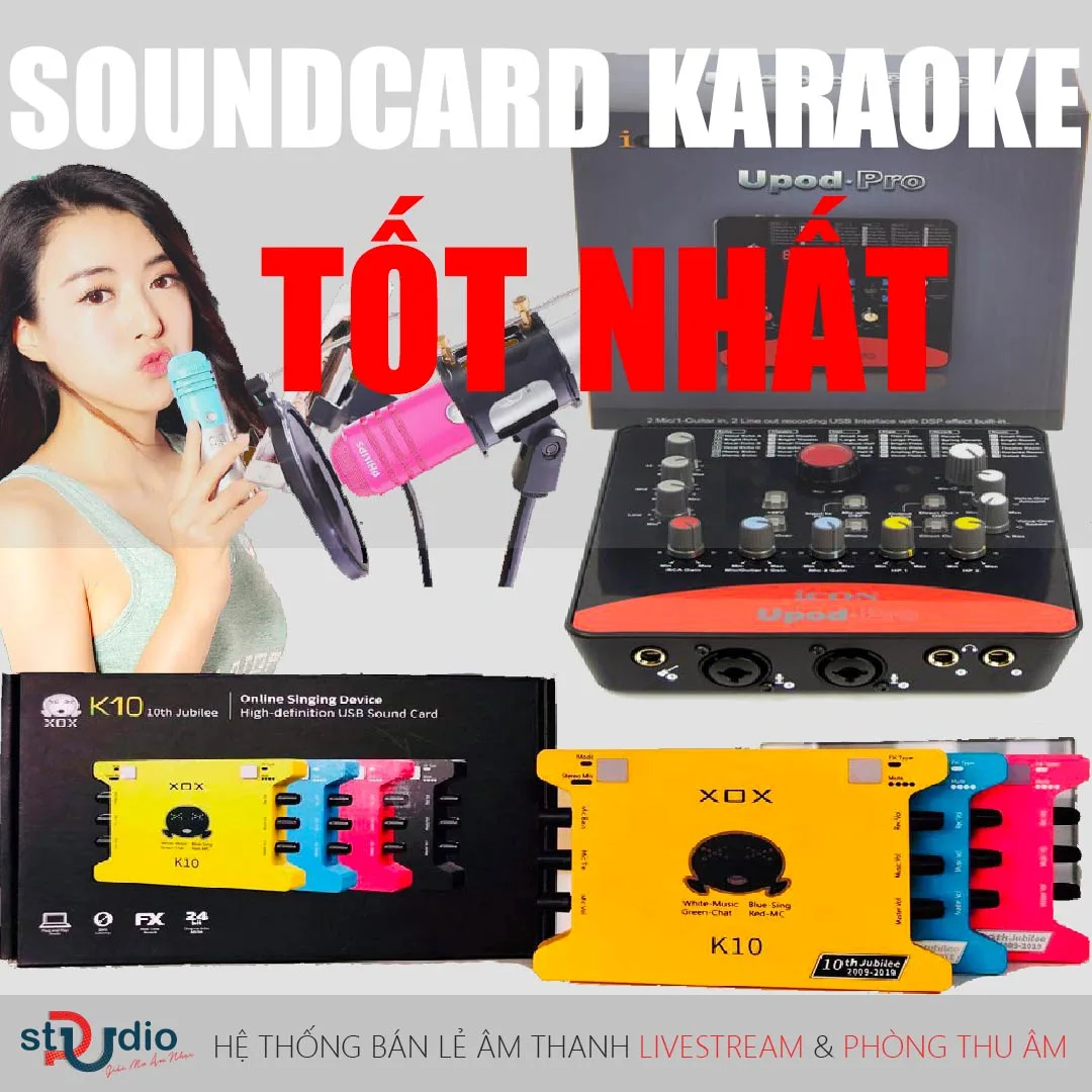 Sound card hát karaoke, livestream nào tốt nhất hiện nay