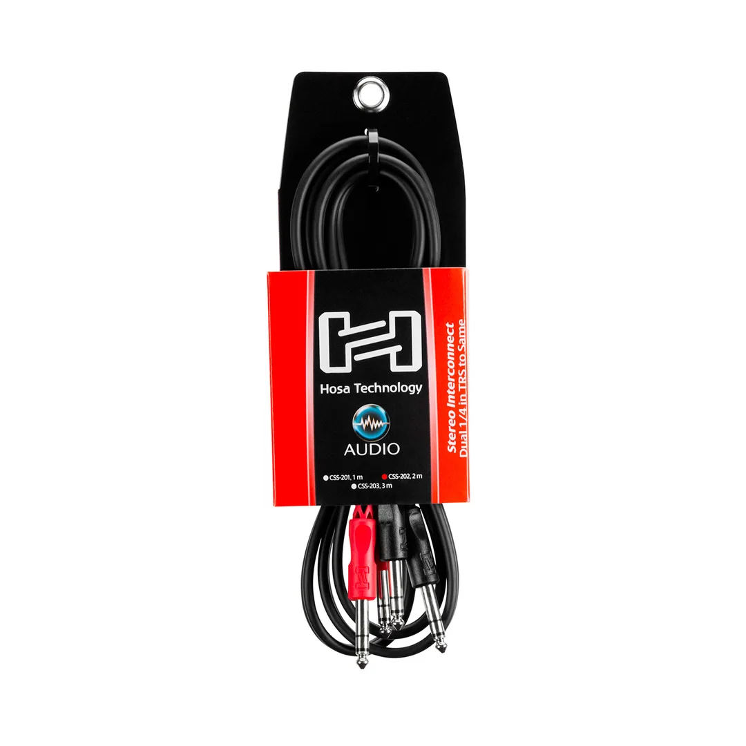 Hosa Stereo Interconnect Dual 1/4'' TRS to Same