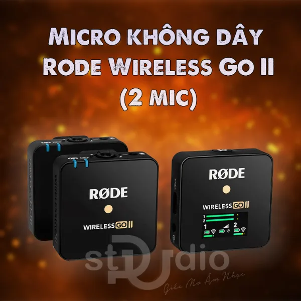 Micro Thu Âm Không Dây Rode Wireless Go II