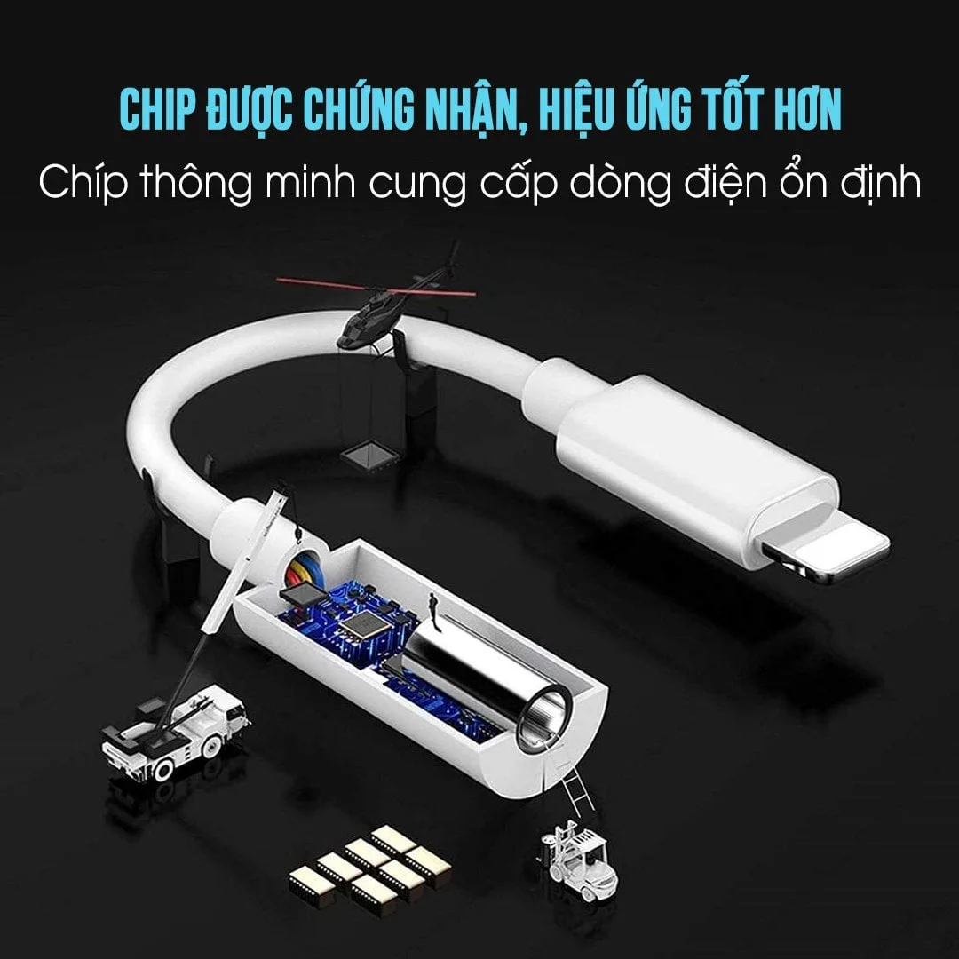 Cáp chuyển đổi Lightning to 3.5mm chính hãng giá tốt