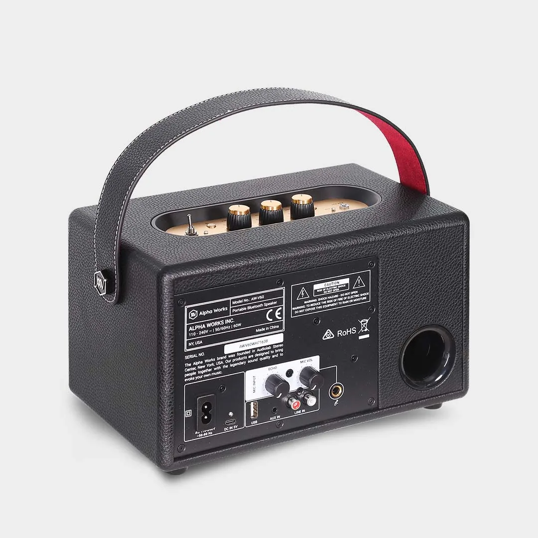 Loa Bluetooth Retro Alpha Works Classic V60