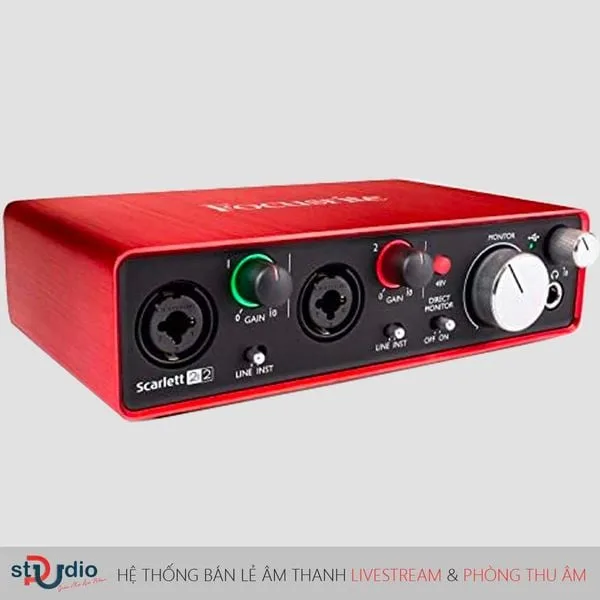 Soundcard thu âm Focusrite Scarlett 2i2 3rd