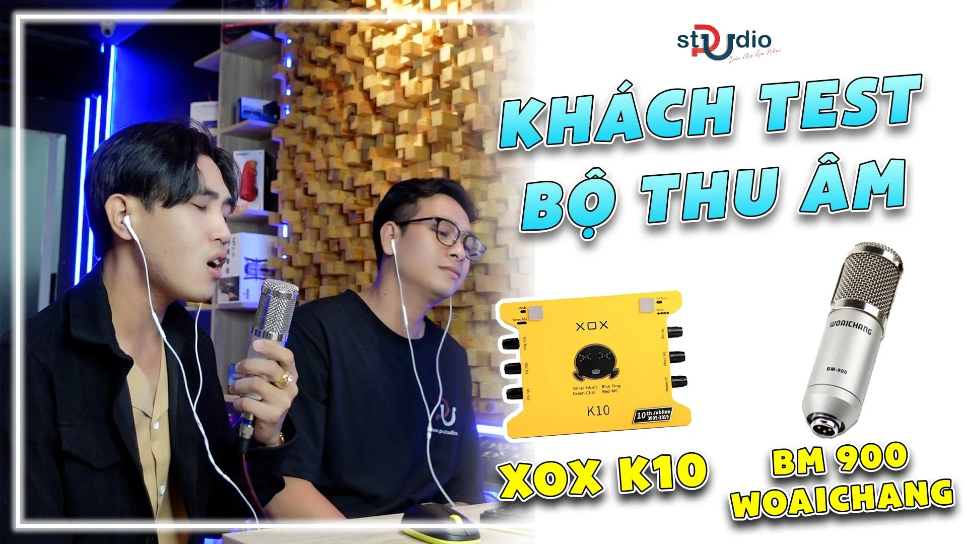 Bộ mic livestream XOX K10 Jubile với Micro thu âm BM 900 Woaichang cùng Project Autotune | khách hát