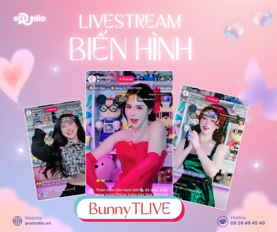 Setup Biến Hình Trên Livestream Cho Idol Live | Pustudio