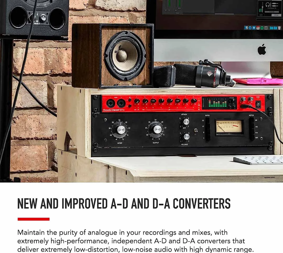 AUDIO INTERFACE FOCUSRITE CLARETT+ 8PRE USB-C CHÍNH HÃNG