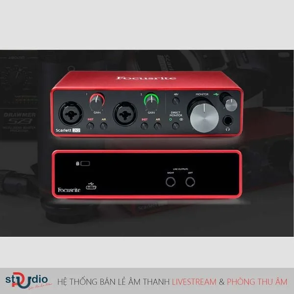 sound card thu âm focusrite 2i2 gen3