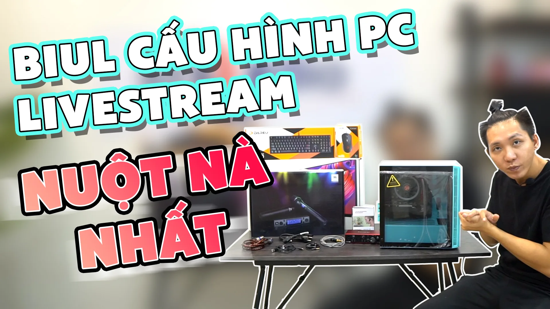 Buil Cấu Hình PC Livestream, Thu Âm, Làm nhạc với Âm thanh hay hình ảnh mịn cùng combo 2i2 gen 3