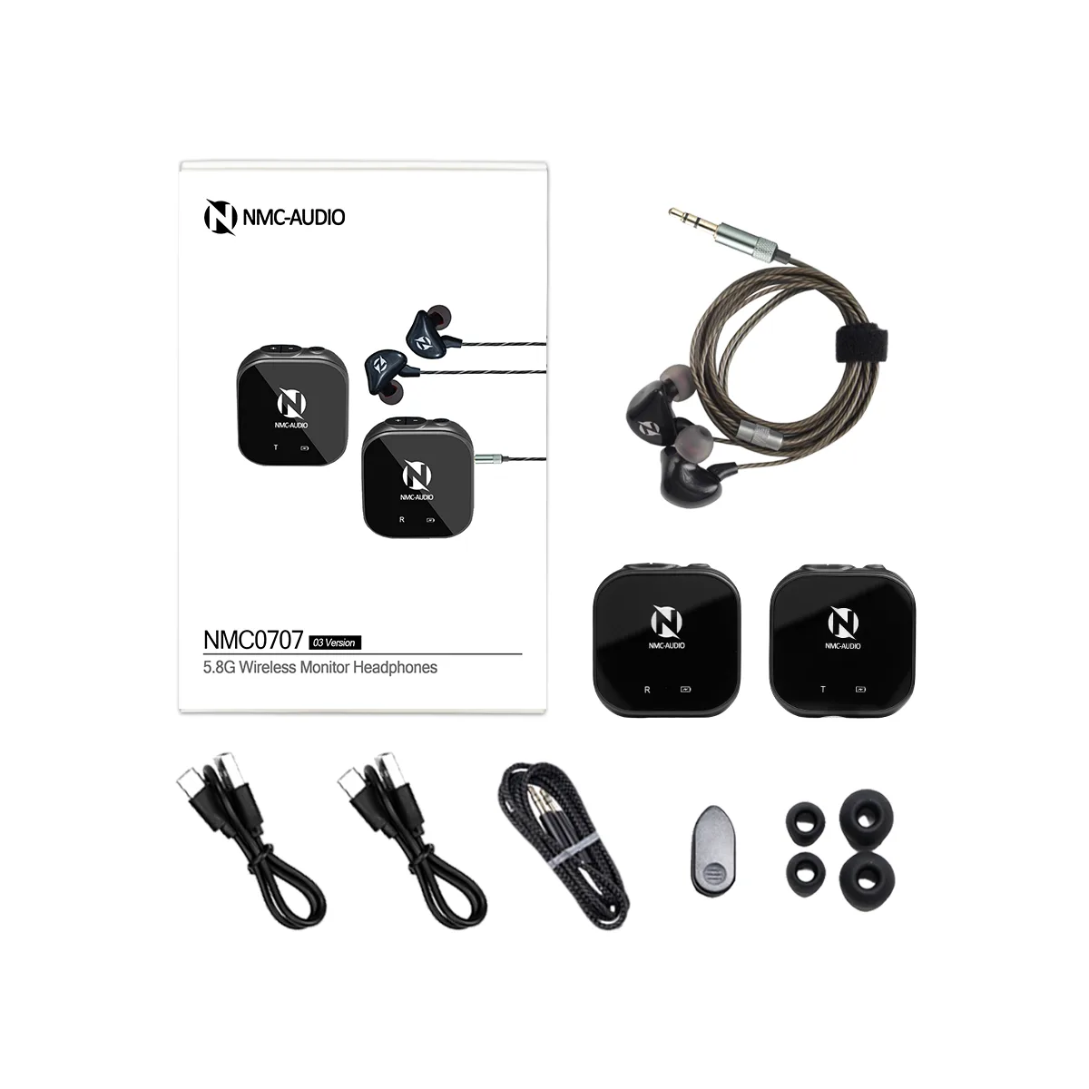 Tai nghe biểu diễn không dây 5.8G NMC-AUDIO NMC0707 Version 3
