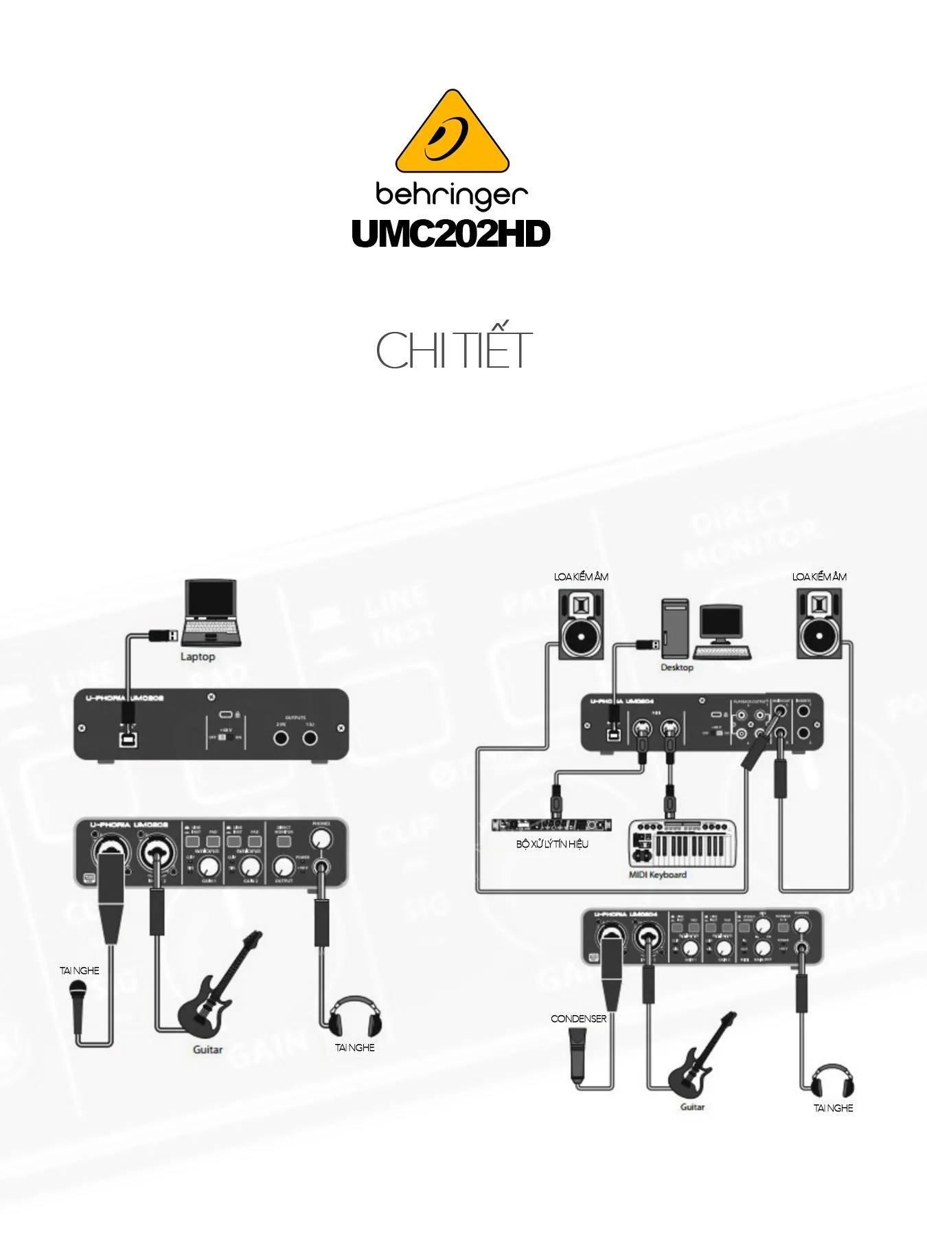 Sound card Behringer UMC202HD - Sound card thu âm