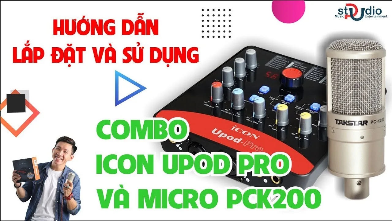 [COMBO HÁT LIVE ICON UPOD PRO TAKSTAR PCK200] HƯỚNG DẪN LẮP ĐẶT SỬ DỤNG CHI TIẾT TẠI PUSTUDIO.VN