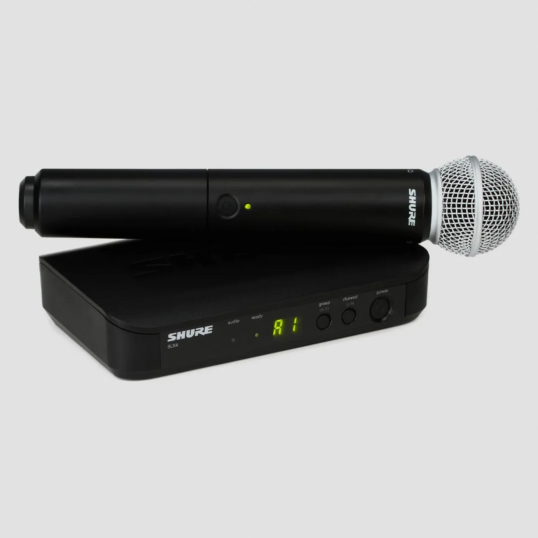 Bộ thu và phát kèm micro không dây Shure BLX24A/SM58A - Micro không dây cầm tay (1mic)