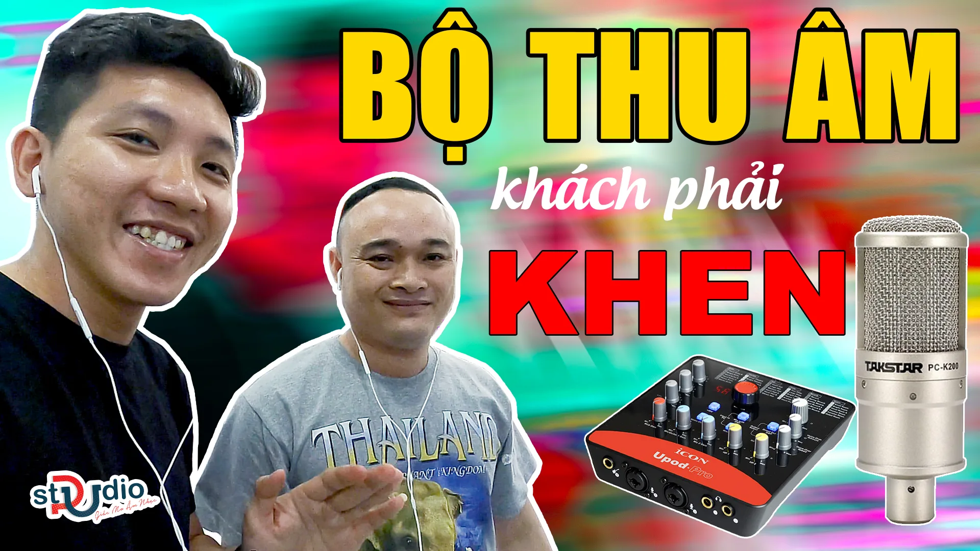 Bộ thu âm Khách khen nhiều nhất Sound card Icon Upod Pro Micro thu âm Takstar PC-K200 AutoTune