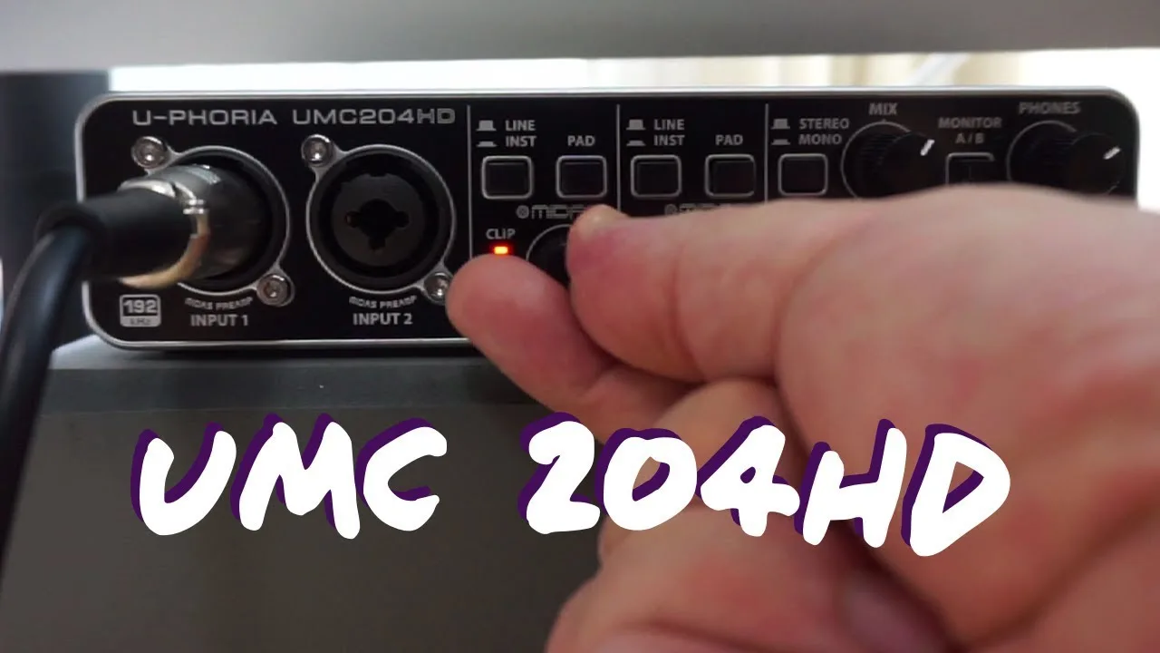Behringer U-PHORIA UMC 204HD Interface walkthrough