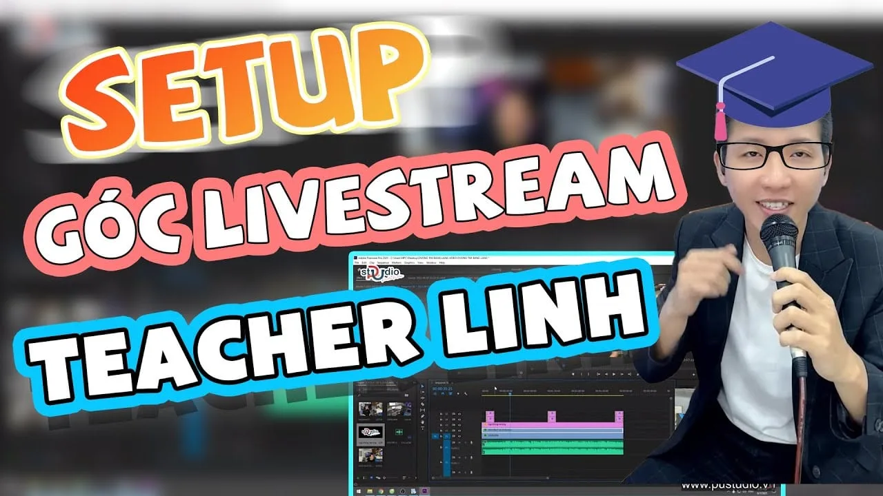 ✅ Setup 1 góc livestream Game, Hát, Dạy học tất cả đơn giản | Bộ âm thanh 2i2 P220 AKG Cubase 10