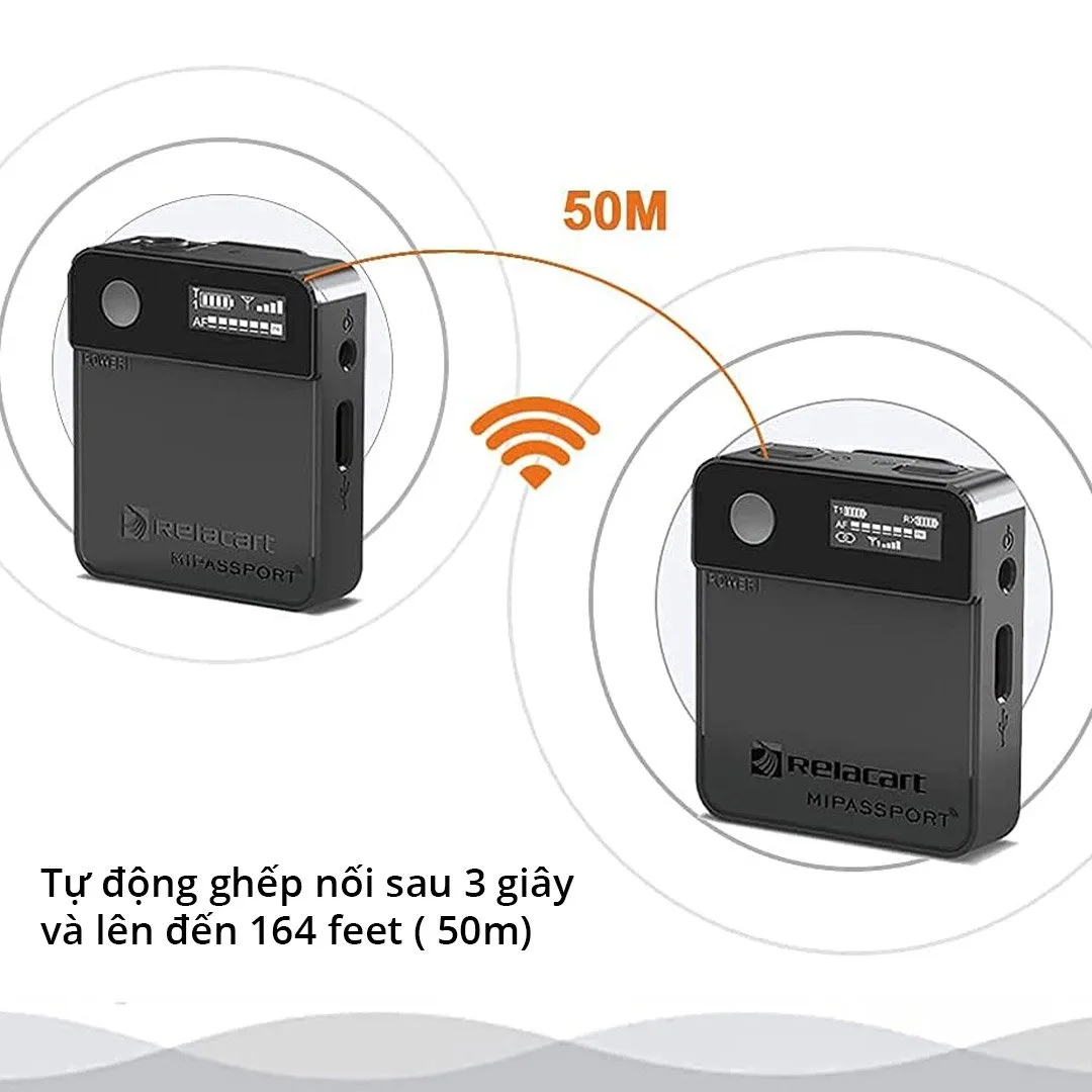 Micro không dây Relacart Mi1- Micro cài áo không dây