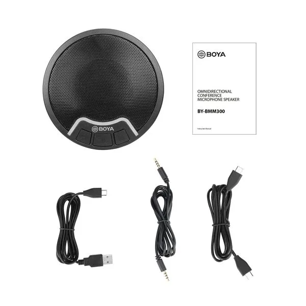Micro hội nghị trực tuyến Boya BY-BMM300 - Micro có dây để bàn