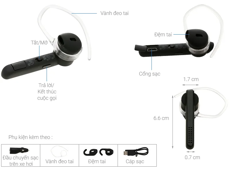Tai Nghe Đàm Thoại Jabra Talk 45 - Tai Nghe Bluetooth