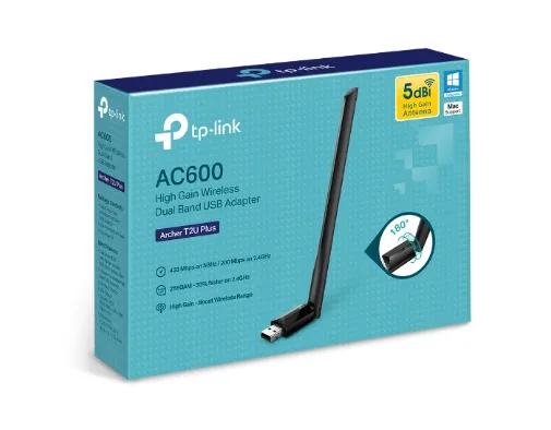 Bộ Chuyển Đổi USB Wi-Fi Băng Tần Kép Độ Lợi Cao AC600