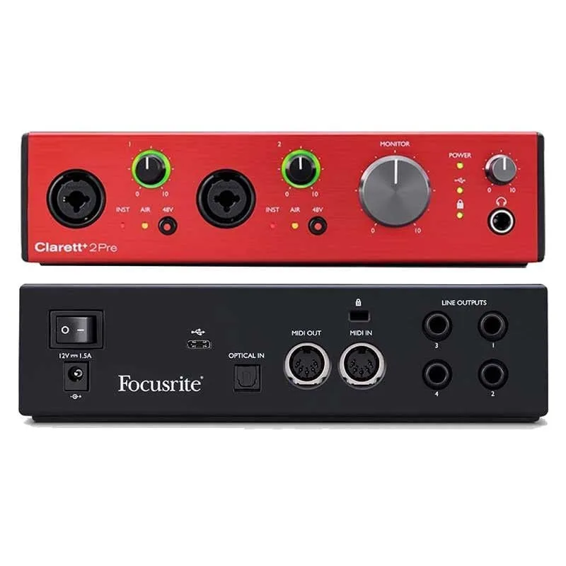 Sound card Focusrite Clarett +2Pre USB-C - Sound card thu âm