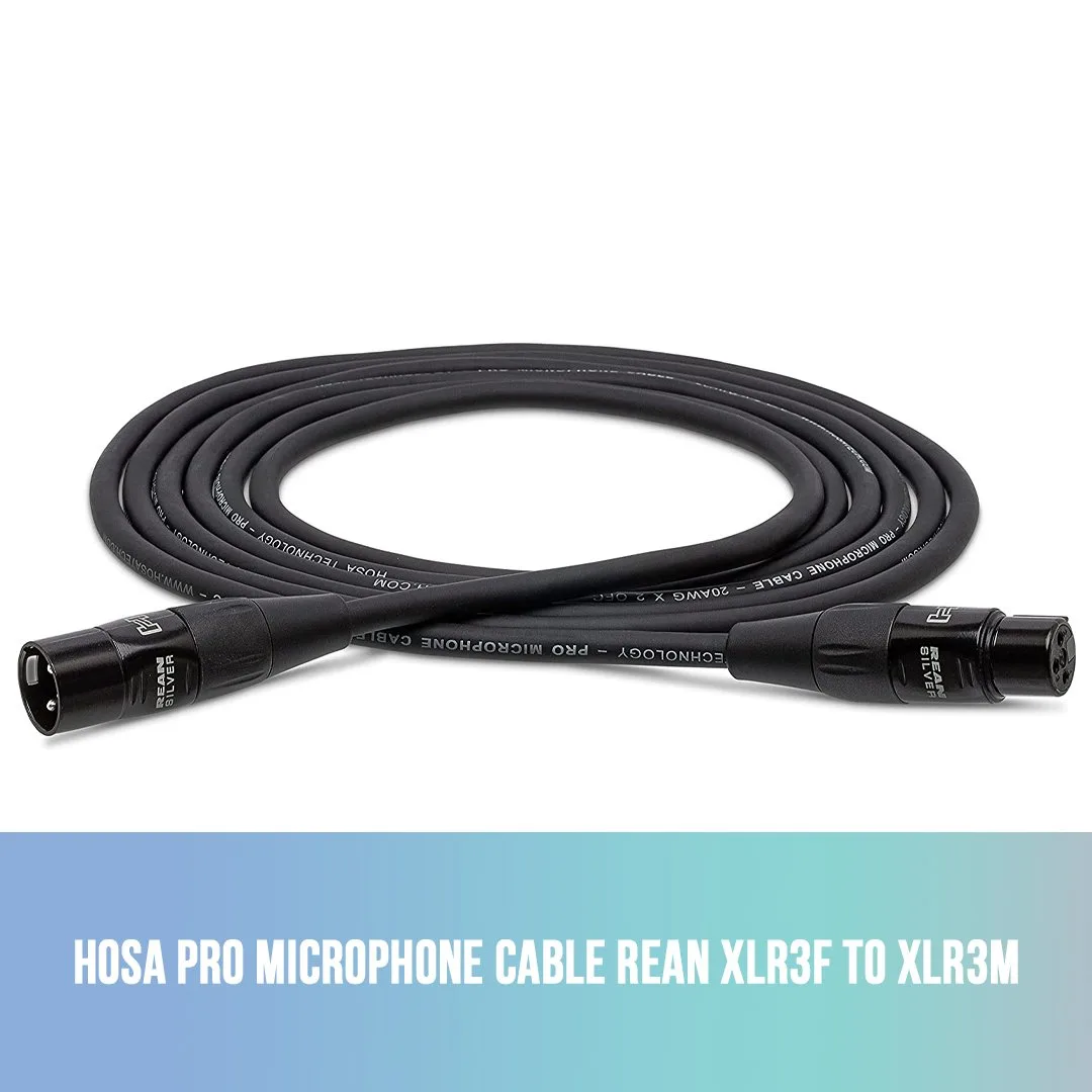 Cáp Micro Canon - HOSA PRO MICROPHONE CABLE REAN XLR3F TO XLR3M (3M)
