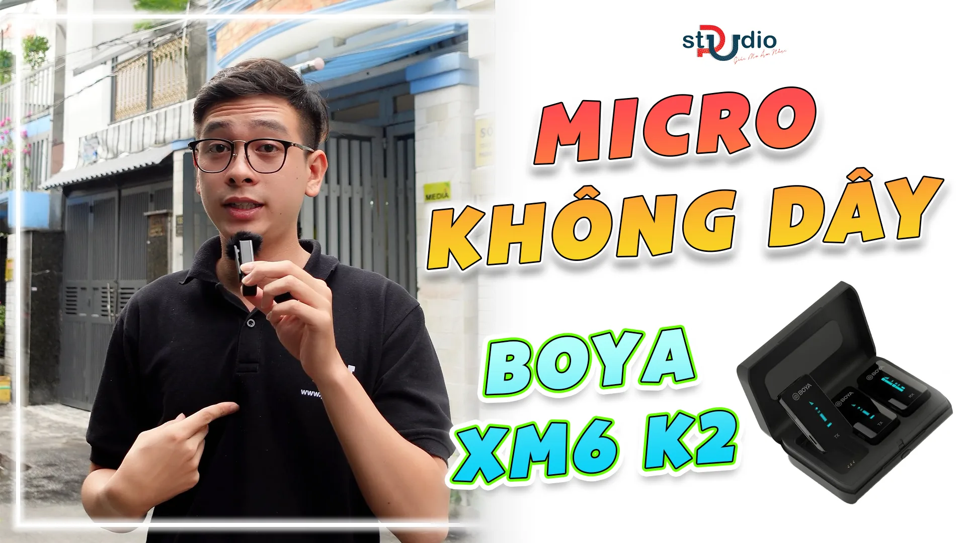 Micro không dây lọc ồn cực đỉnh BOYA BY-XM6 K2 | Pustudio.vn