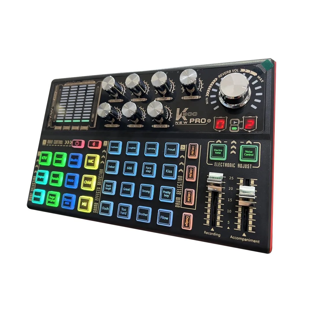 Sound card K300 PRO MAX - Sound card livestream có hiệu ứng