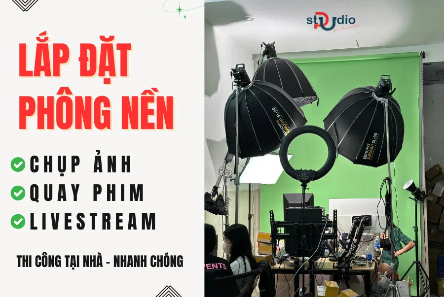 Dịch Vụ Lắp Đặt Phông Nền, Thiết Bị Livestream Tận Nơi