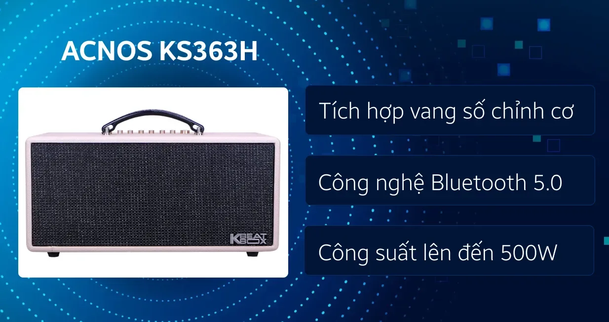 Loa Karaoke Xách Tay Acnos KS363H