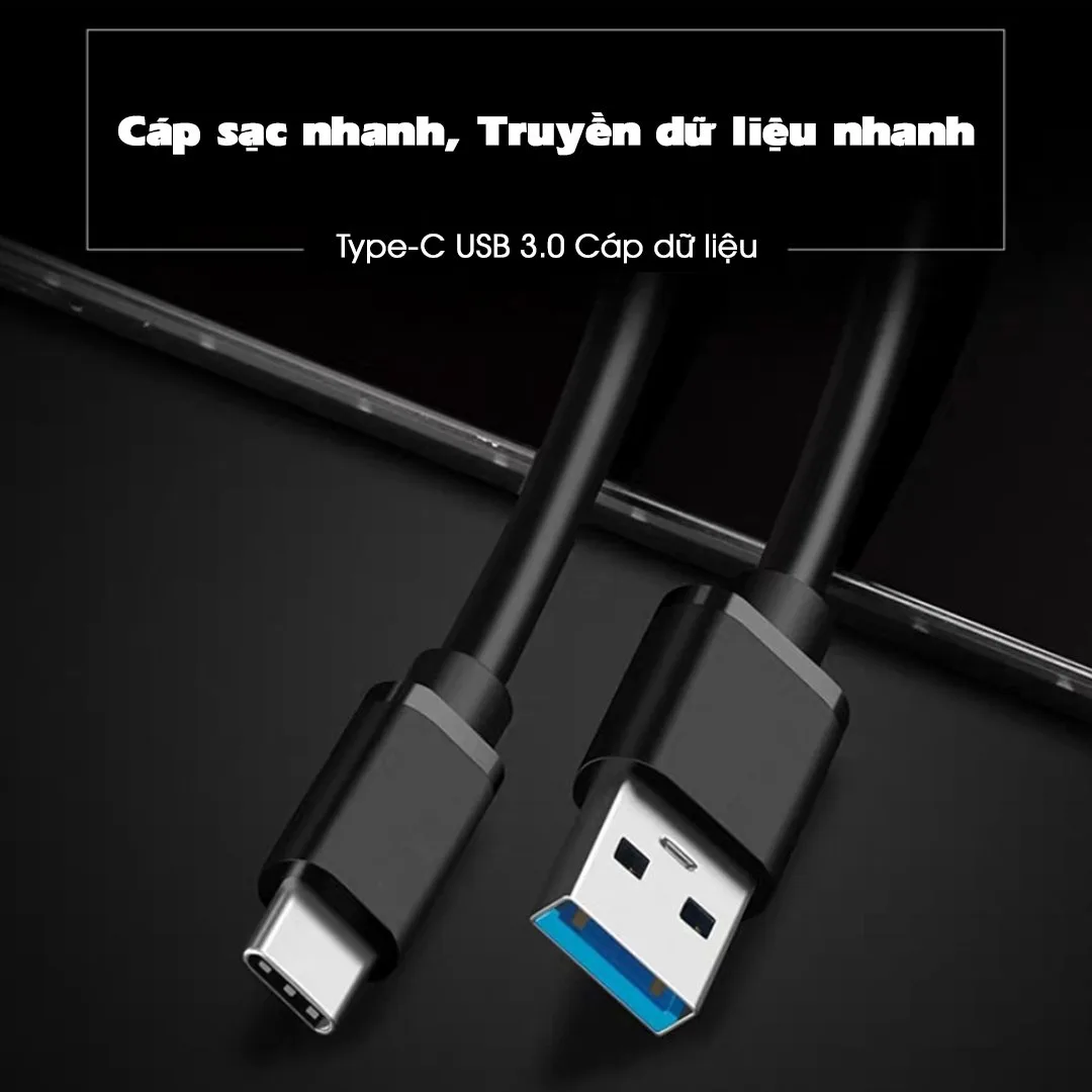 Cáp tín hiệu - sạc cổng USB 3.0 ra Type-C chính hãng