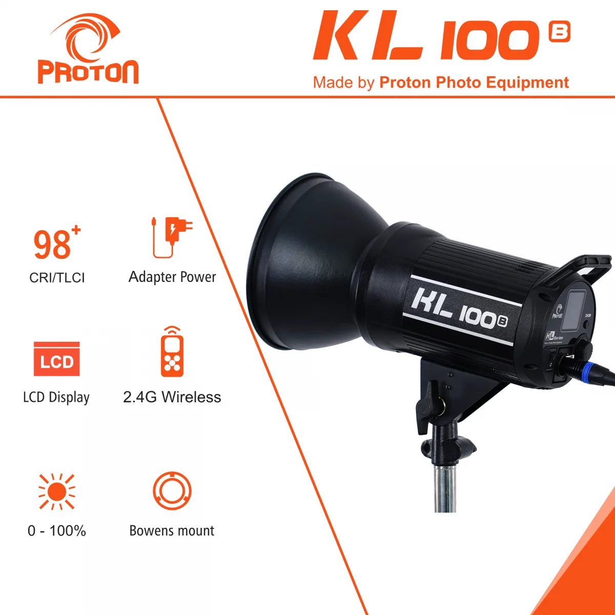 Đèn led Proton KL100B 2800K-5600K