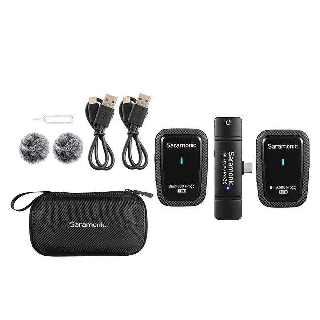 Bộ micro không dây Blink 500 ProX cổng Lightning (iOS) có hộp sạc SR-Blink500 ProX B4 (2TX+1RX)