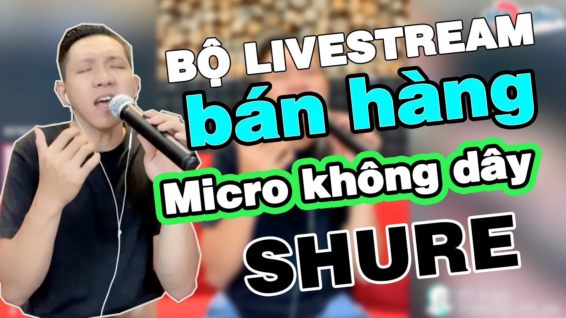 Test bộ livestream bán hàng online với Micro không dây Shure PG58 (1mic) Focusrite Solo Gen 3