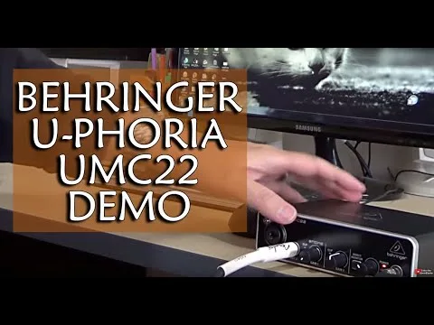 Behringer U-PHORIA UMC22 Audio Interface Test (with guitar)