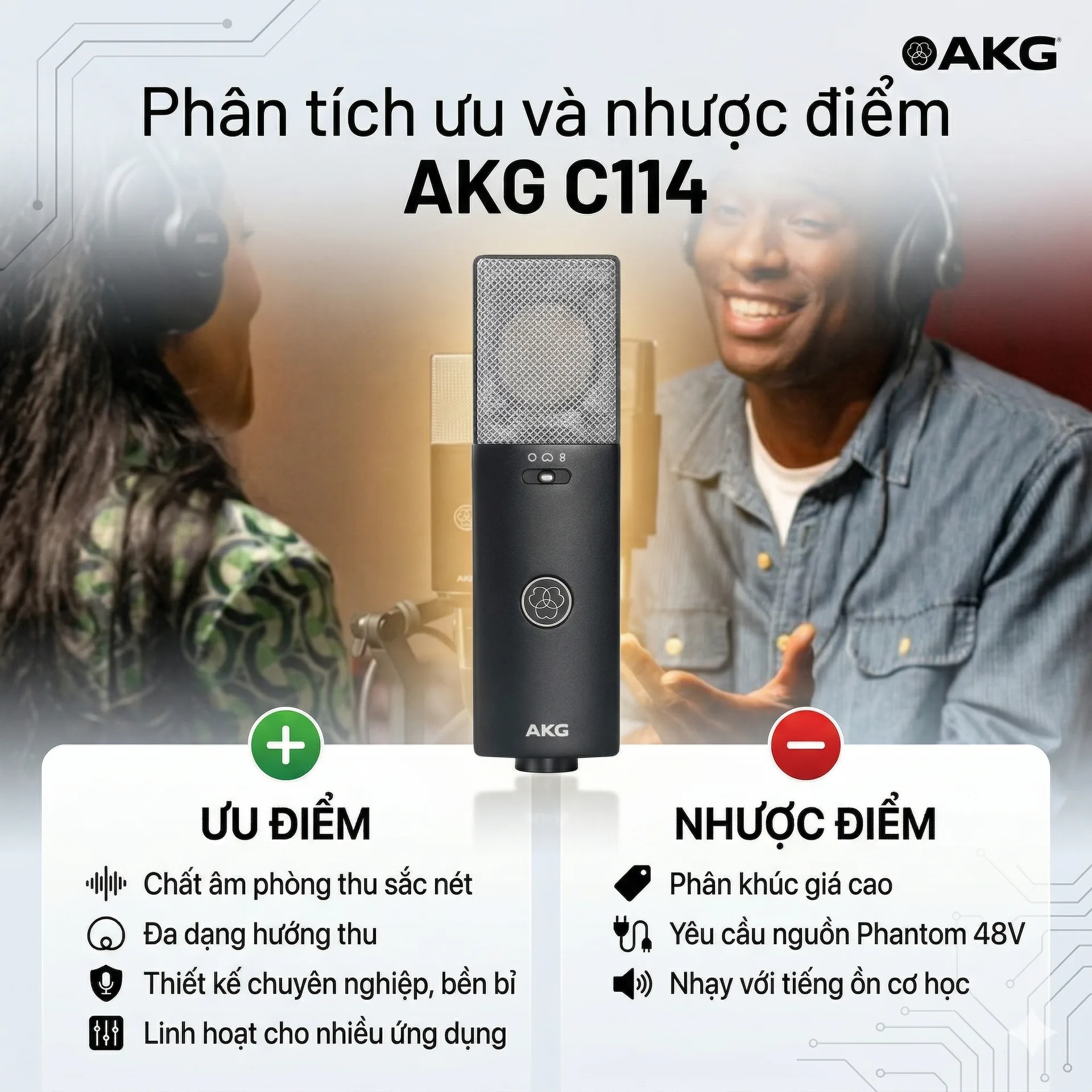 Có nên mua Micro Condenser C114 không? Phân tích ưu và nhược điểm chi tiết nhất