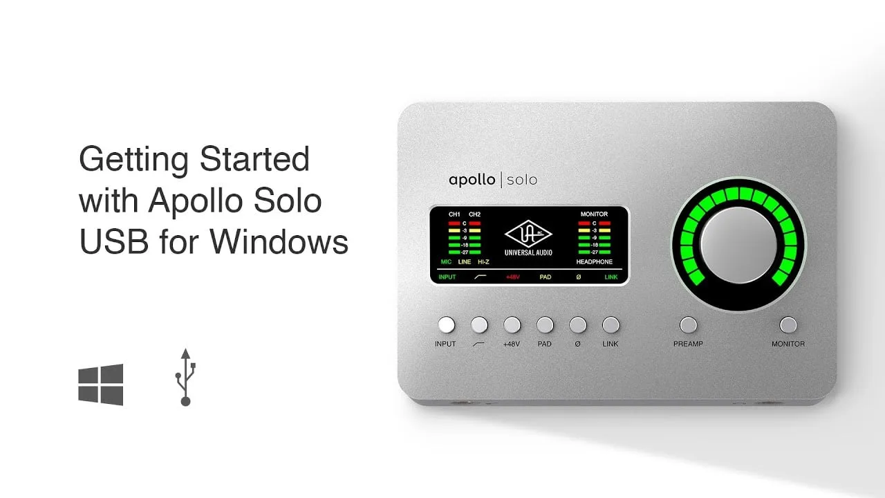 Getting Started with Apollo Solo USB for Windows