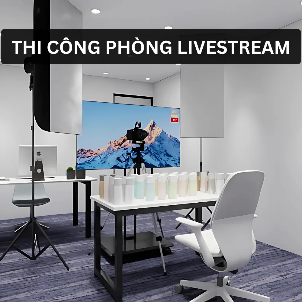 Thiết kế phòng Livestream bán hàng chuyên nghiệp