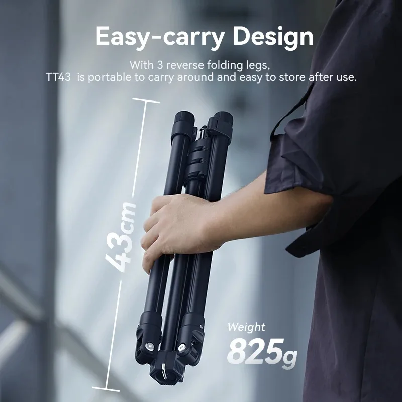 Chân Đèn Hợp Kim Nhôm Gấp Ngược ULANZI TT43