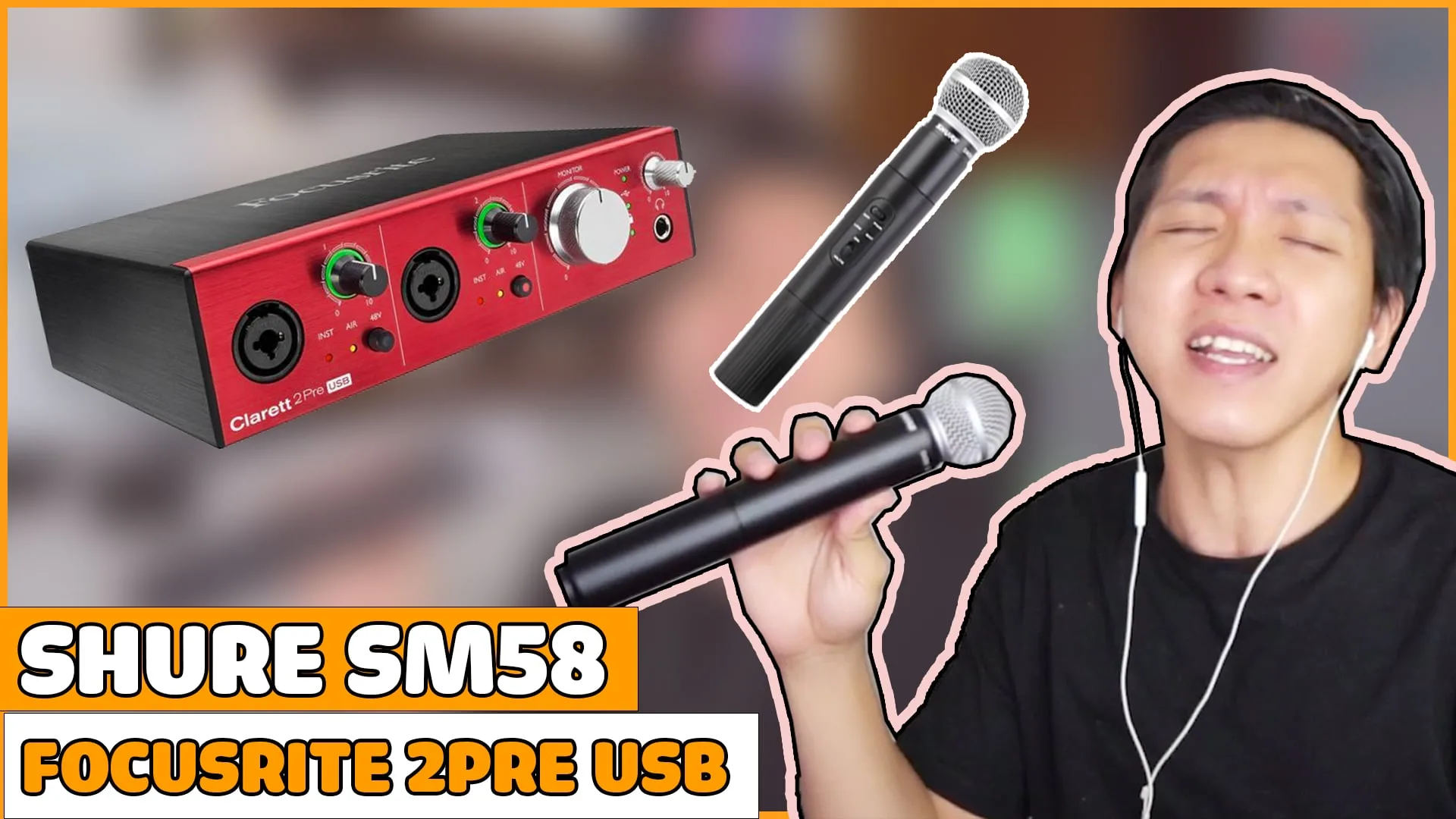 Test Project Hát Live PU 2021 với dàn Micro Không Dây Shure SM58 2Mic Focusrite 2PRE USB chất lượng
