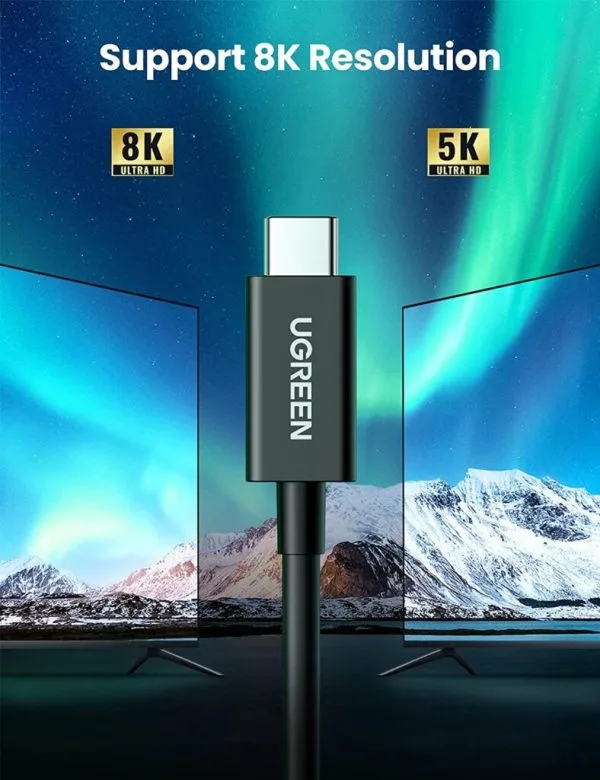 Cáp USB Type-C Thunderbolt 4 Dài 0.8M Hỗ Trợ 8K@60Hz Ugreen 30389