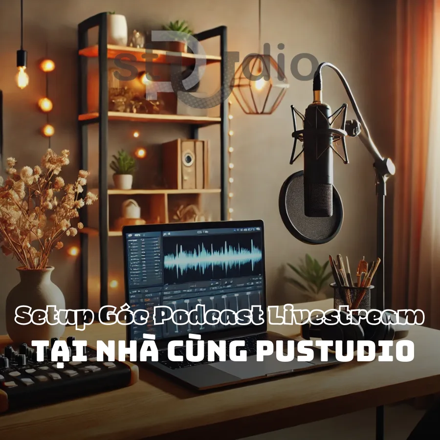 Setup Góc Podcast Livestream Tại Nhà Cùng PuStudio