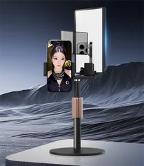 Giá đỡ điện thoại để bàn S5 Pro kèm Gương livestream Camera sau của điện thoại cho hình ảnh cực nét