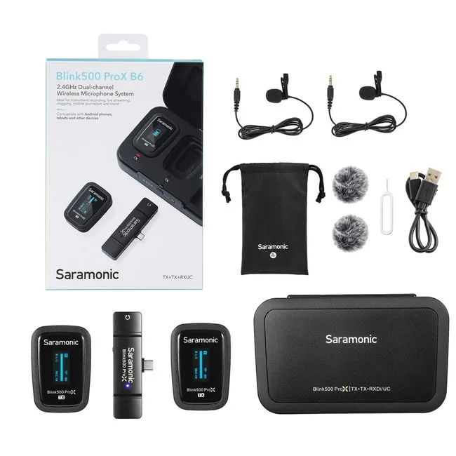 Micro thu âm Saramonic Blink 500 Pro B6 - Micro cài áo không dây