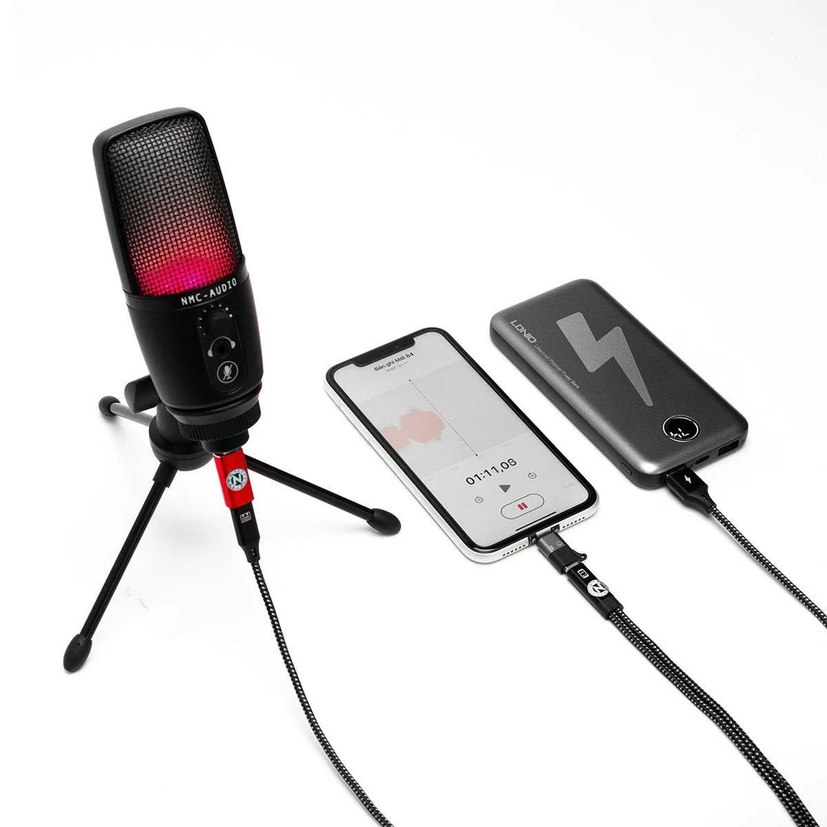 Dây Kết Nối OTG Livetream, Thu Âm Stereo NMC-LT04
